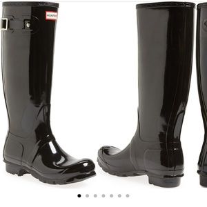 Hunter Original Gloss Waterproof - size 9 - barely worn, excellent condition!